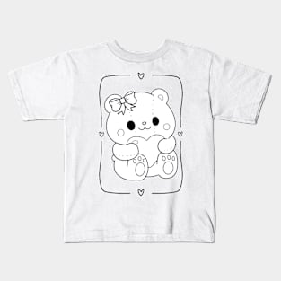 Color Your Own - Bear Kids T-Shirt